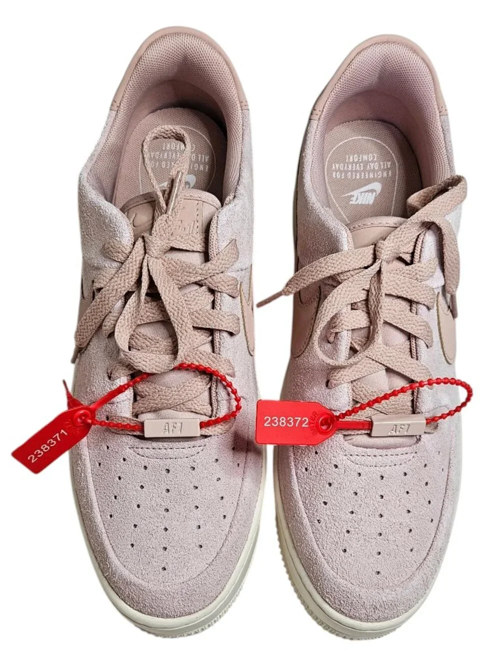 Nike Women's Air Force 1 '07 LX Sneakers, Pink Suede, Low Top, 11.5, New in Box